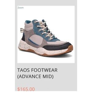 Taos footwear Women’s 10 Advance Mid Rise Shoe Boot Hiking Teal $186 Excellent